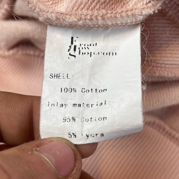 Front Row Shop Cotton Long Sleeve Sweatshirt Dress in Pale Pink Size Small - Picture 8 of 10